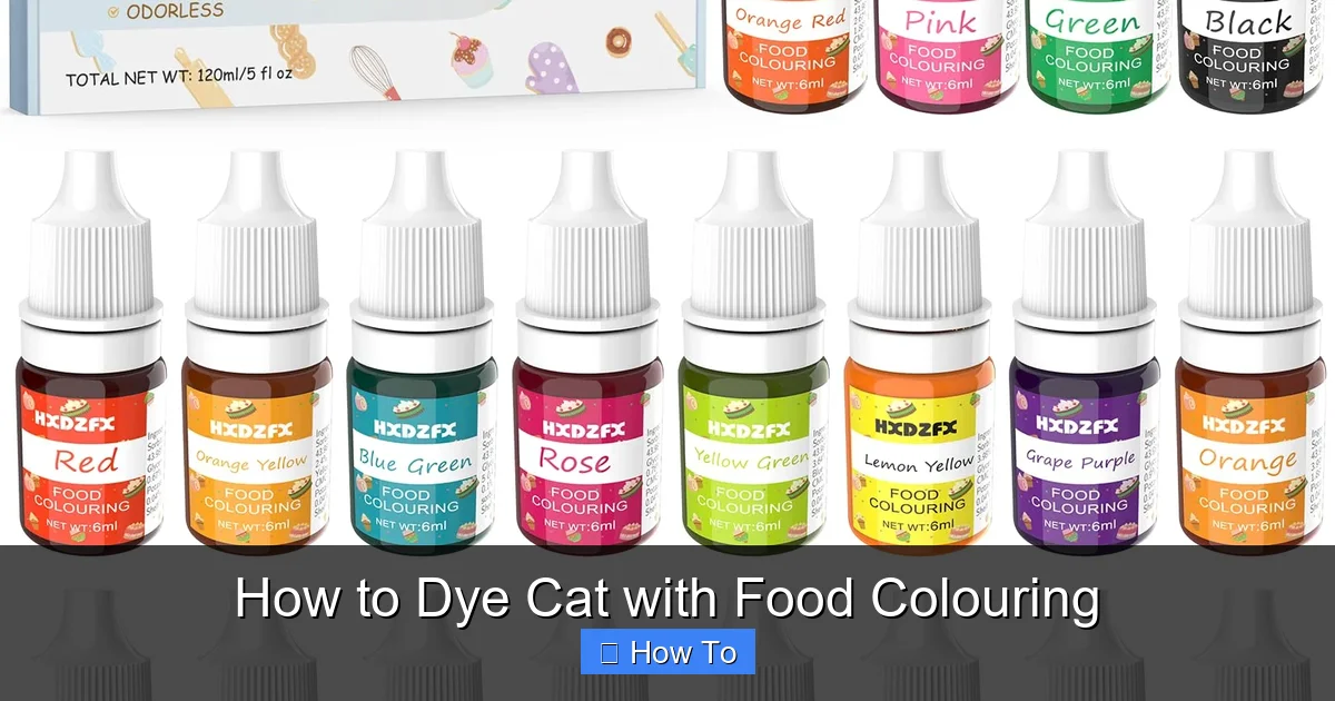 How to Dye Cat with Food Colouring