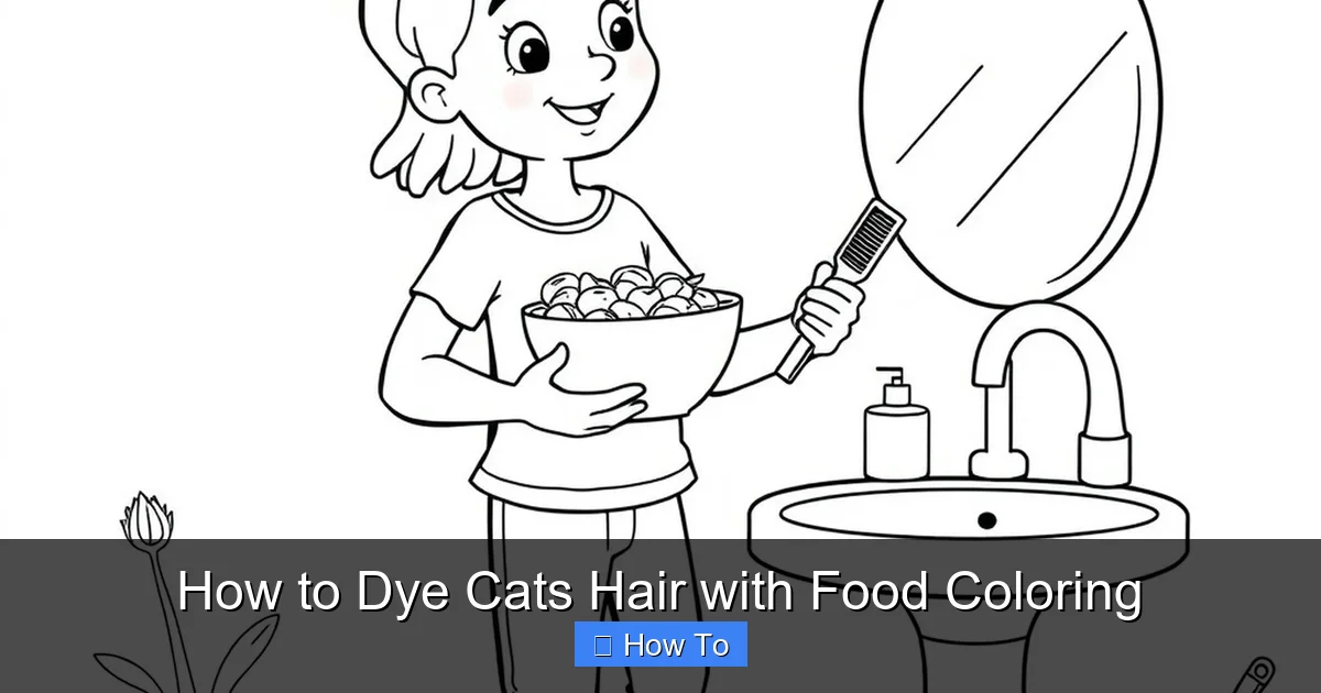 How to Dye Cats Hair with Food Coloring