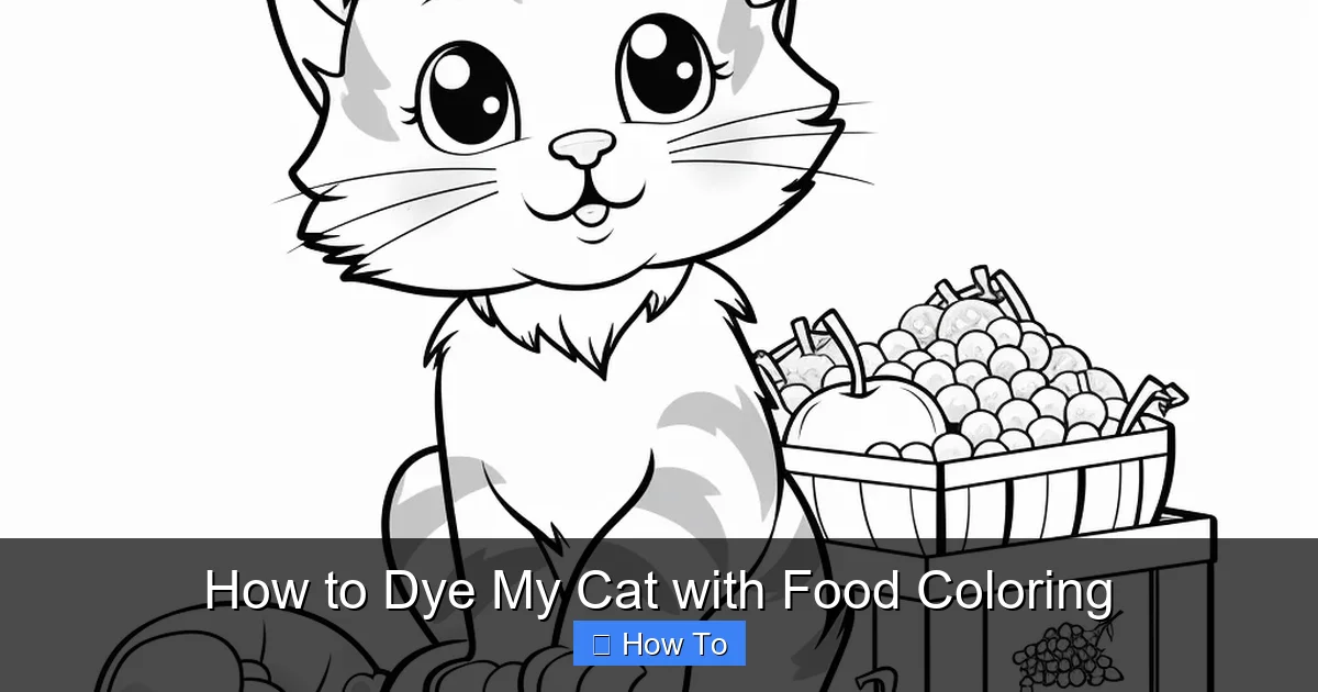 How to Dye My Cat with Food Coloring