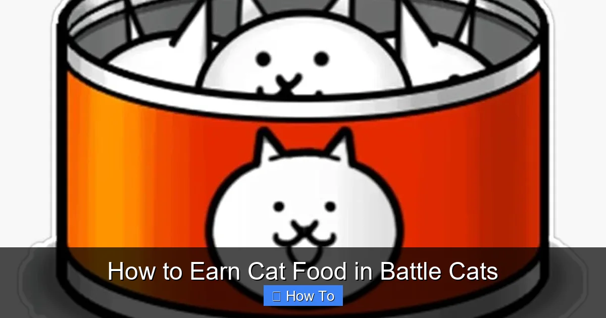 How to Earn Cat Food in Battle Cats