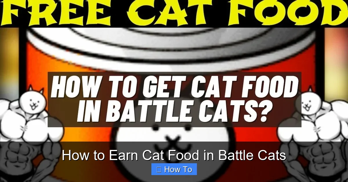 How to Earn Cat Food in Battle Cats