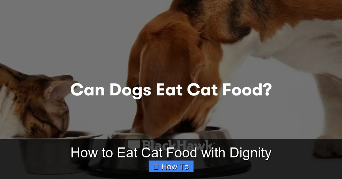 How to Eat Cat Food with Dignity