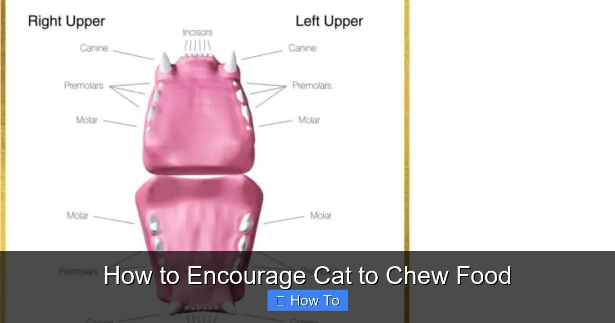 How to Encourage Cat to Chew Food