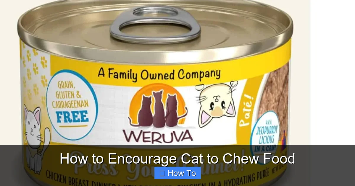 How to Encourage Cat to Chew Food