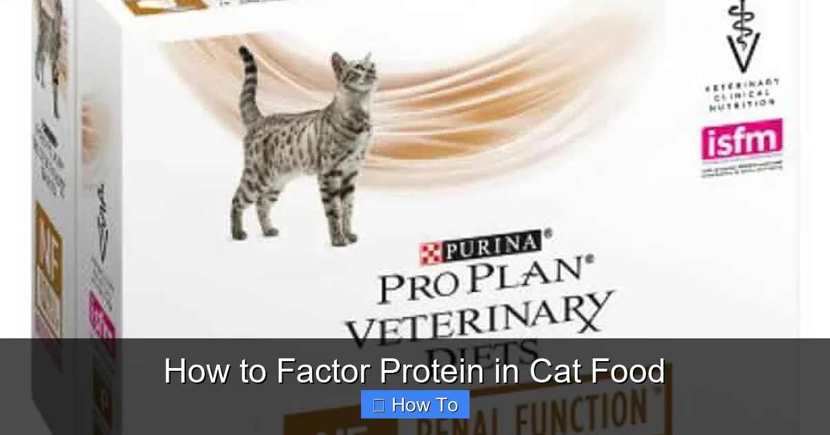How to Factor Protein in Cat Food