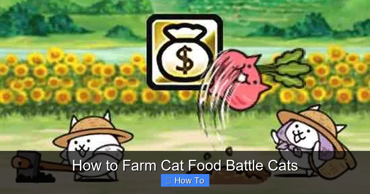 How to Farm Cat Food Battle Cats