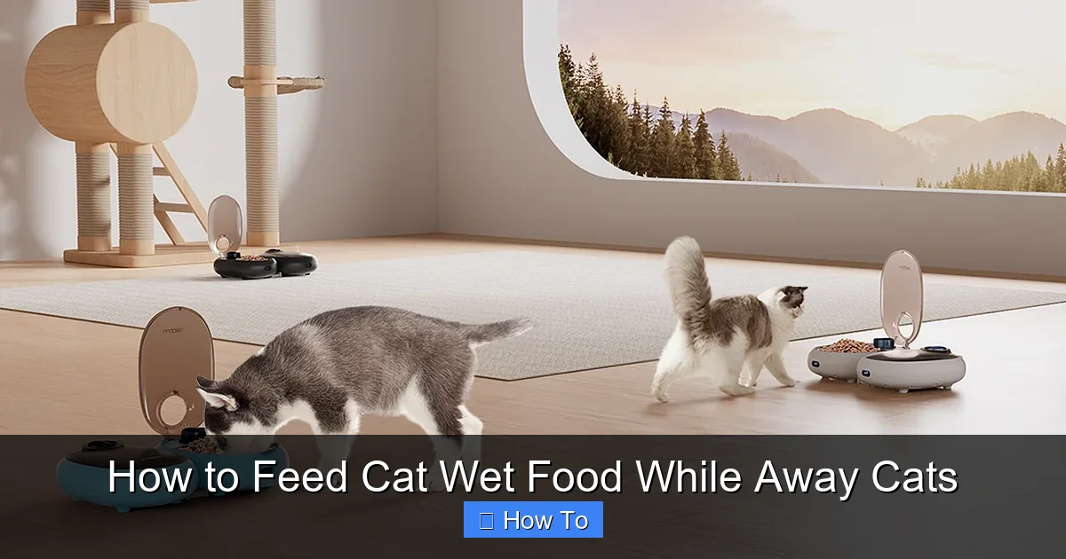 How to Feed Cat Wet Food While Away Cats