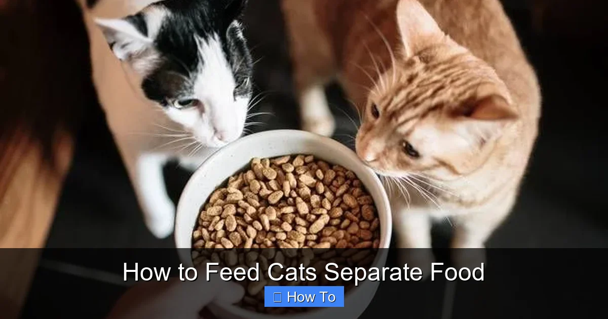 How to Feed Cats Separate Food