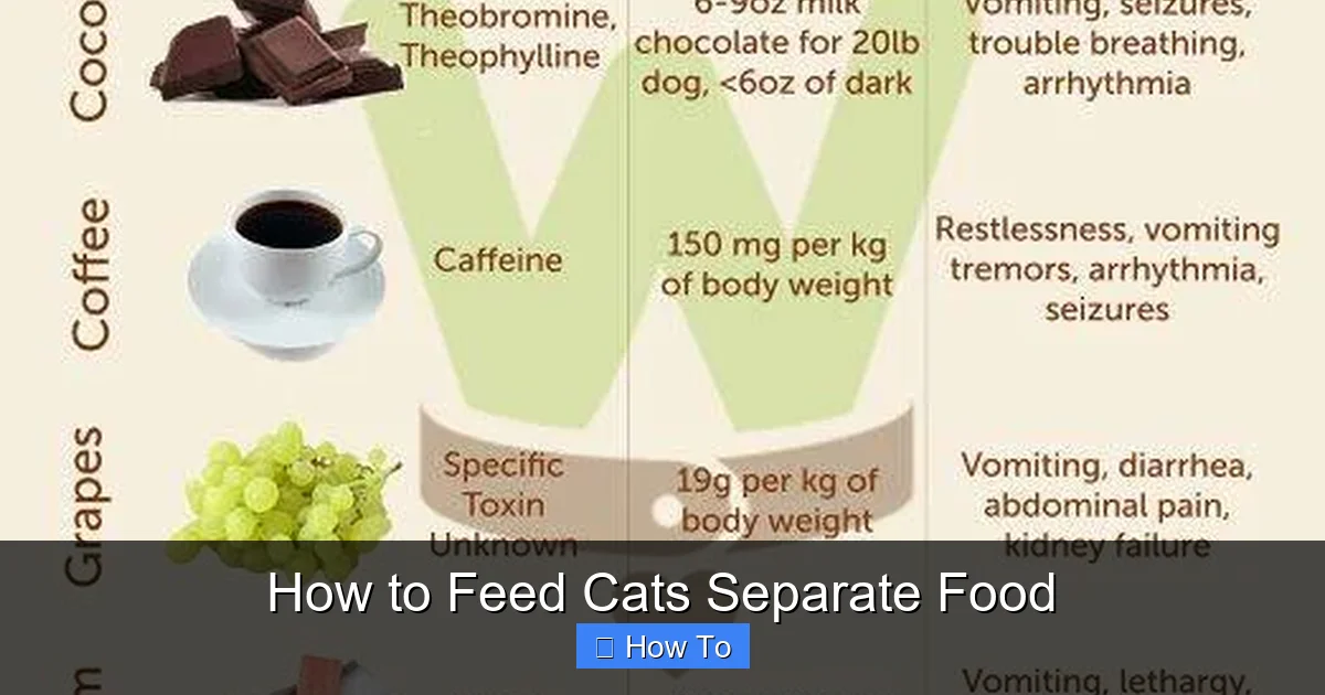 How to Feed Cats Separate Food