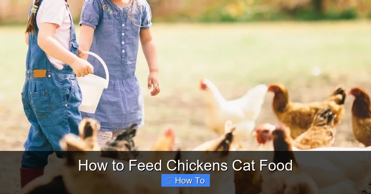 How to Feed Chickens Cat Food