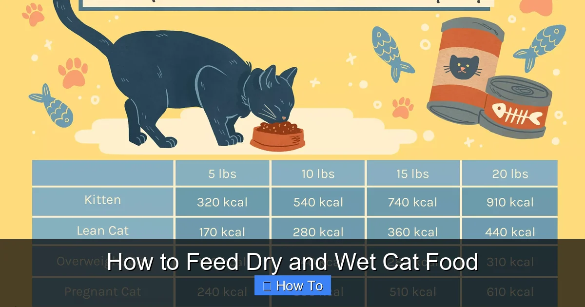 How to Feed Dry and Wet Cat Food