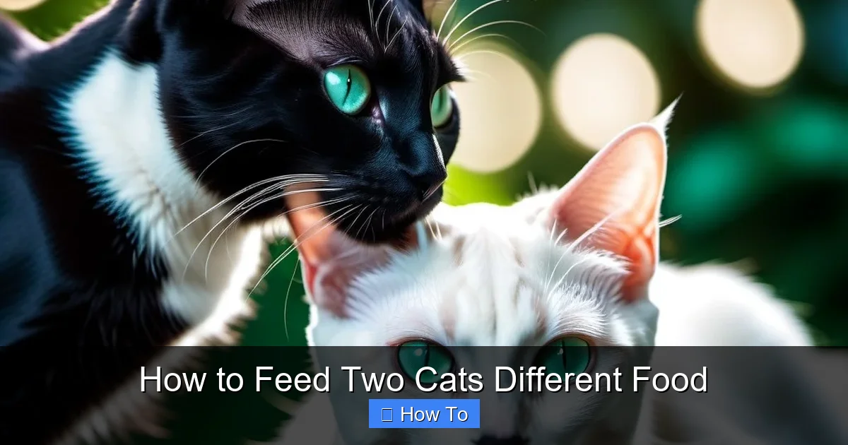 How to Feed Two Cats Different Food