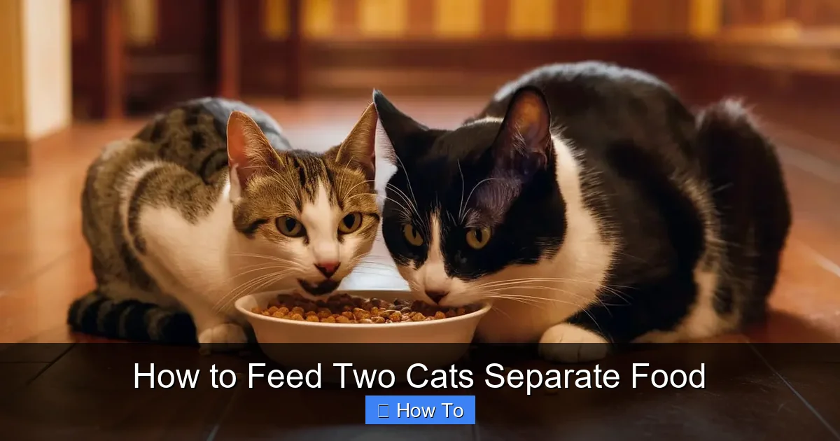 How to Feed Two Cats Separate Food