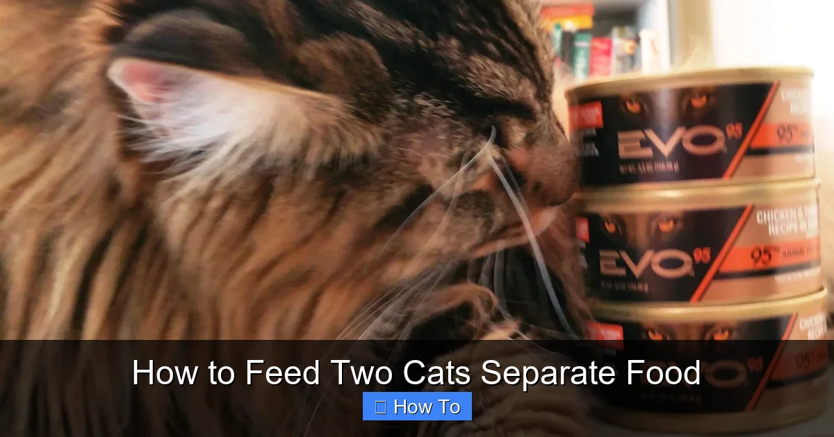 How to Feed Two Cats Separate Food