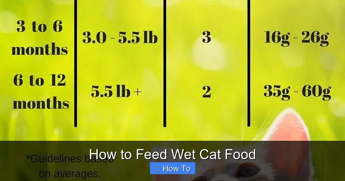 How to Feed Wet Cat Food
