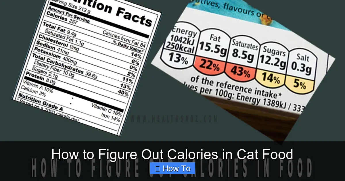 How to Figure Out Calories in Cat Food