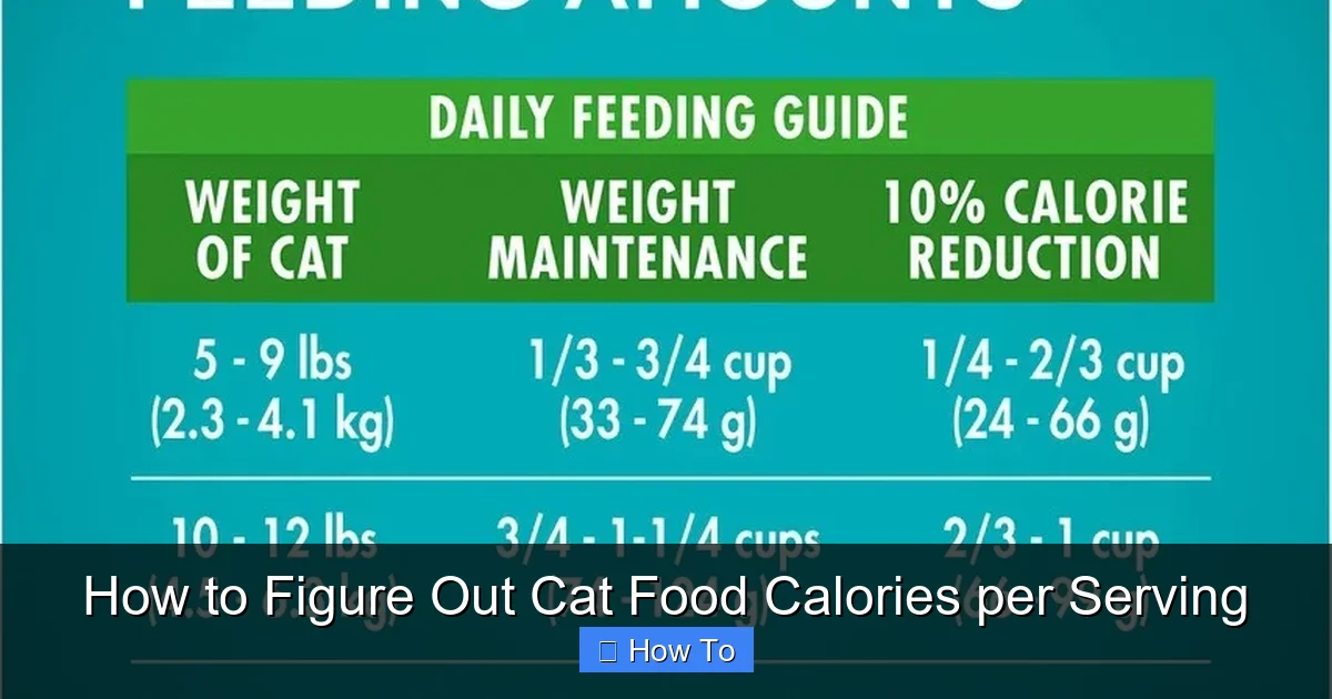 How to Figure Out Cat Food Calories per Serving