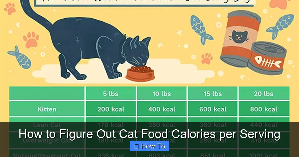 How to Figure Out Cat Food Calories per Serving