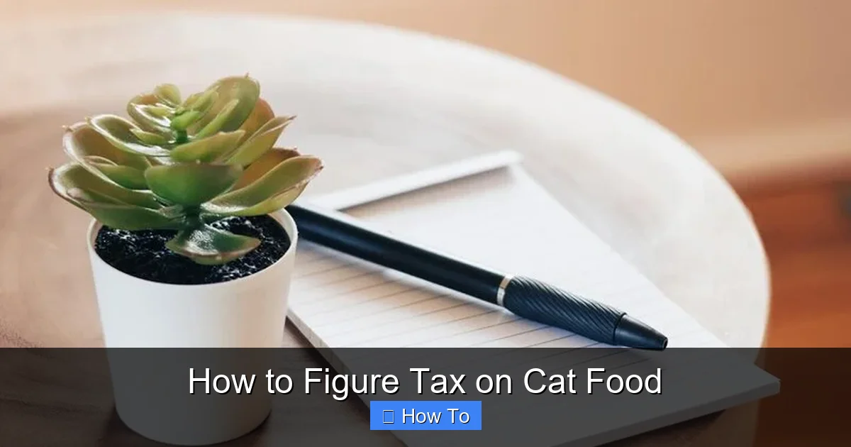 How to Figure Tax on Cat Food