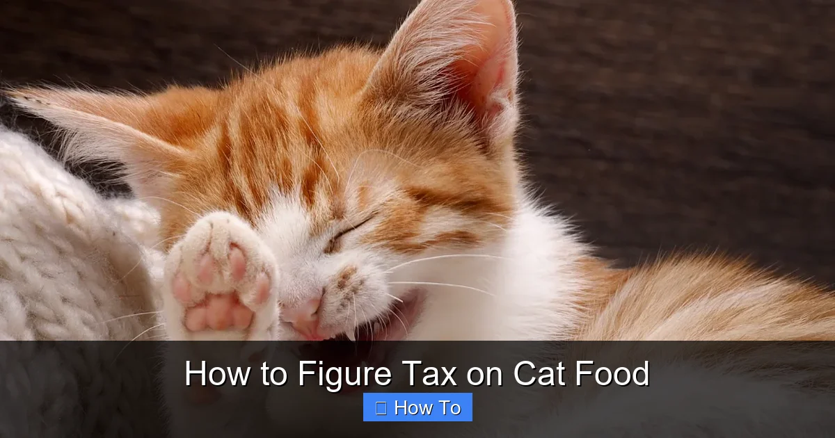 How to Figure Tax on Cat Food