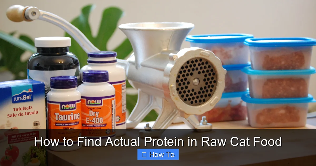 How to Find Actual Protein in Raw Cat Food