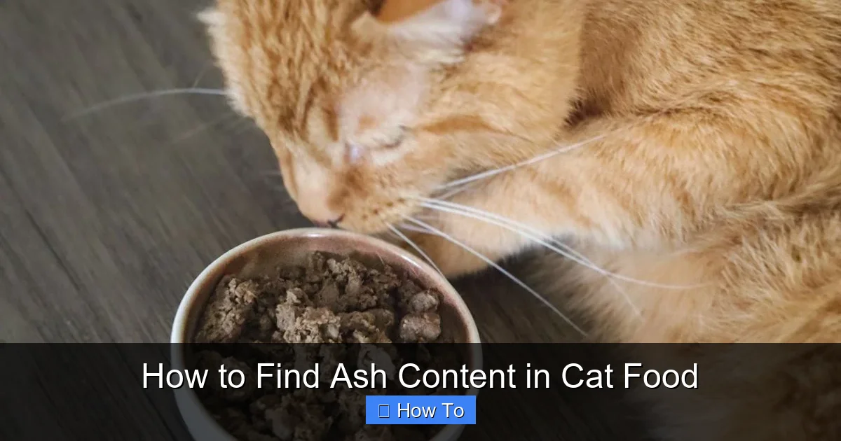 How to Find Ash Content in Cat Food