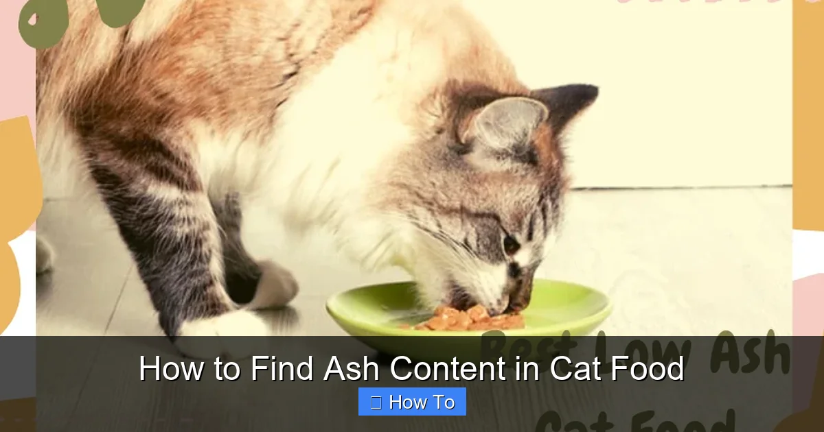 How to Find Ash Content in Cat Food