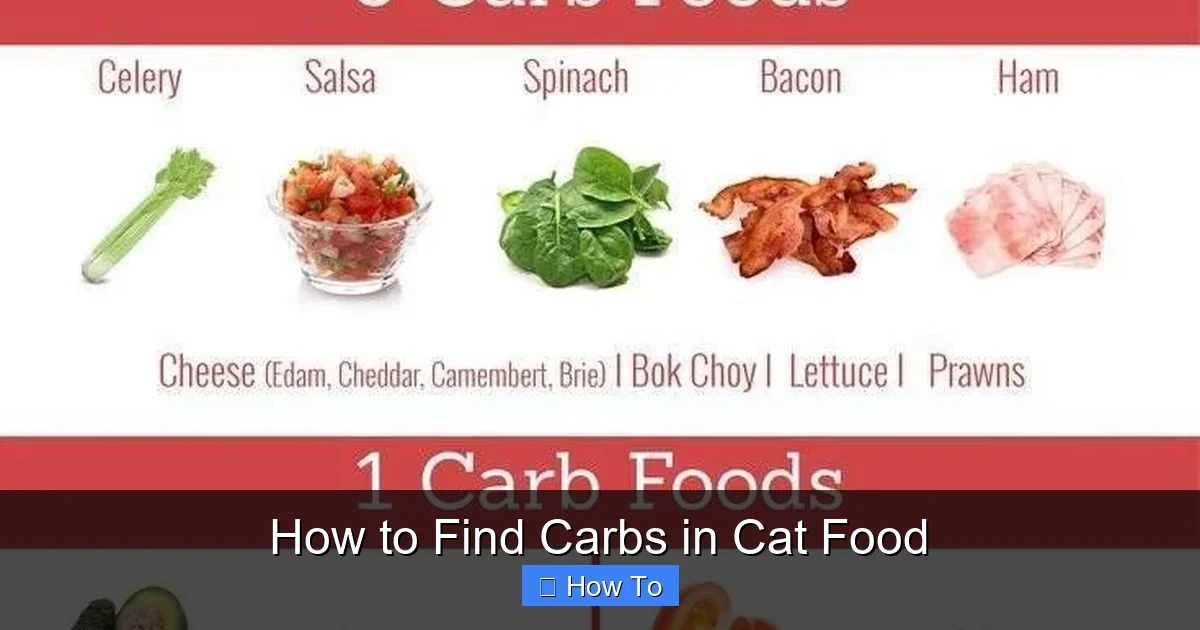 How to Find Carbs in Cat Food