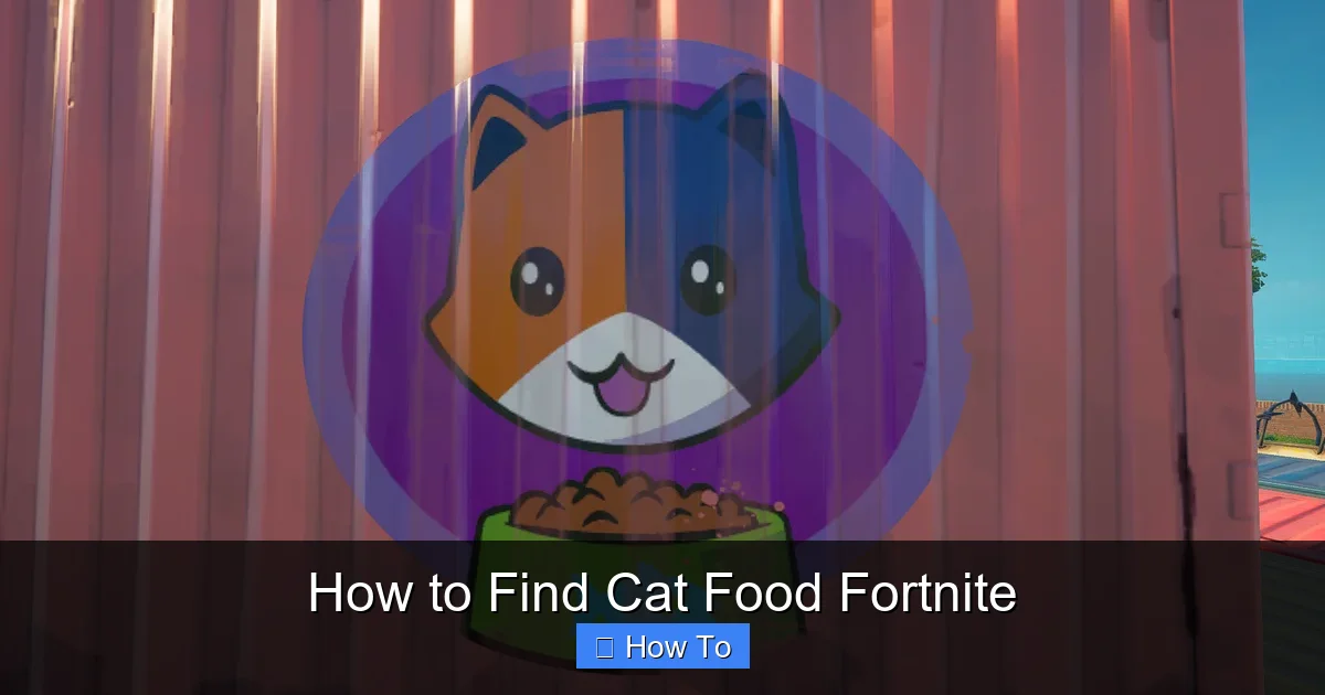 How to Find Cat Food Fortnite