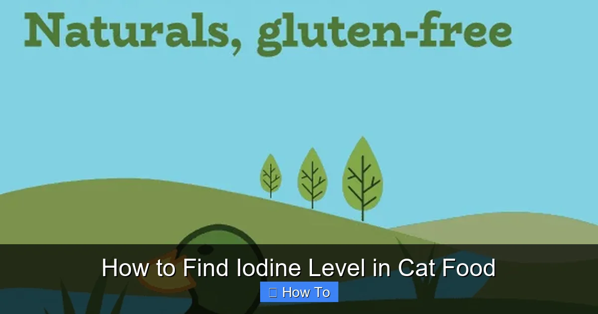 How to Find Iodine Level in Cat Food