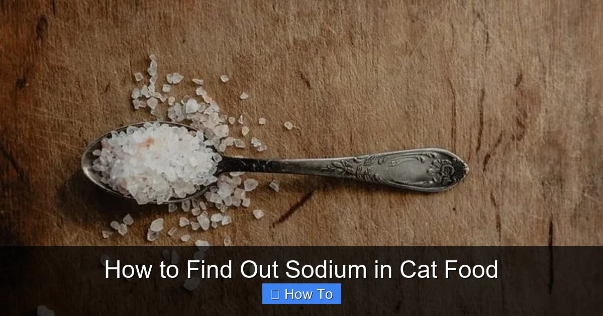 How to Find Out Sodium in Cat Food