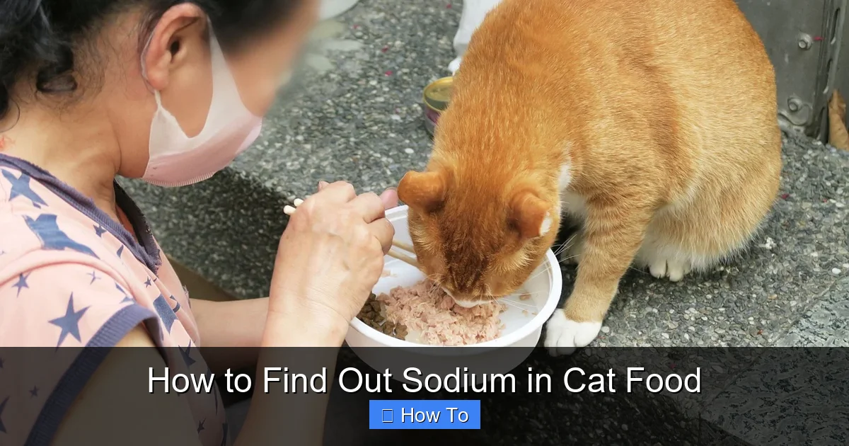 How to Find Out Sodium in Cat Food