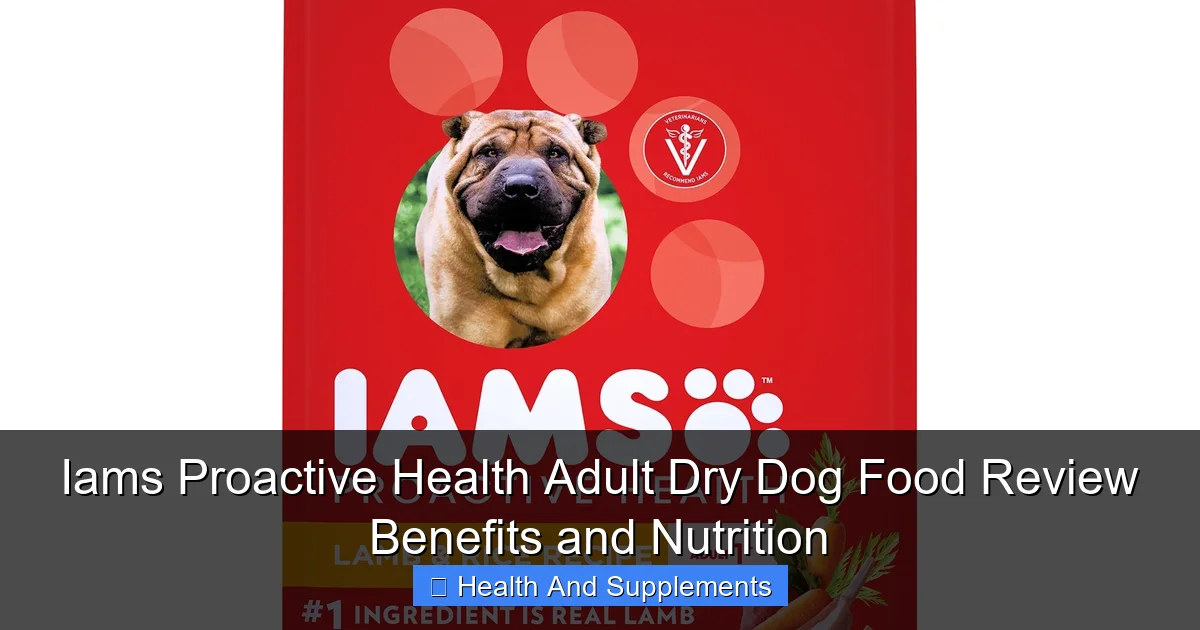 Iams Proactive Health Adult Dry Dog Food Review Benefits and Nutrition