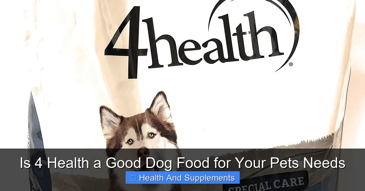 Is 4 Health a Good Dog Food for Your Pets Needs