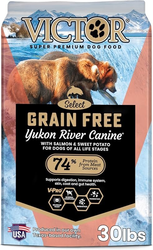 VICTOR Super Premium Dog Food – Grain Free Yukon River Canine – Suppor