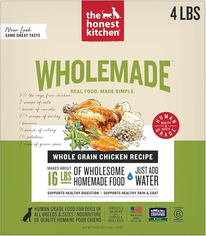 The Honest Kitchen Dehydrated Human Grade Chicken Dog Food, 4 lb Box