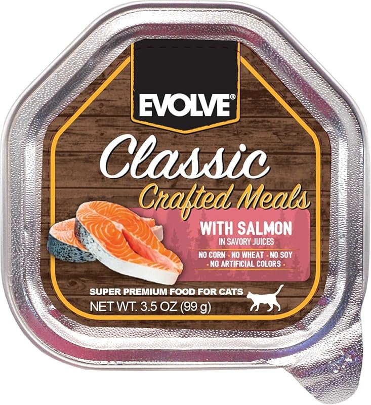Evolve Classic Crafted Meals Salmon Recipe Cat Food