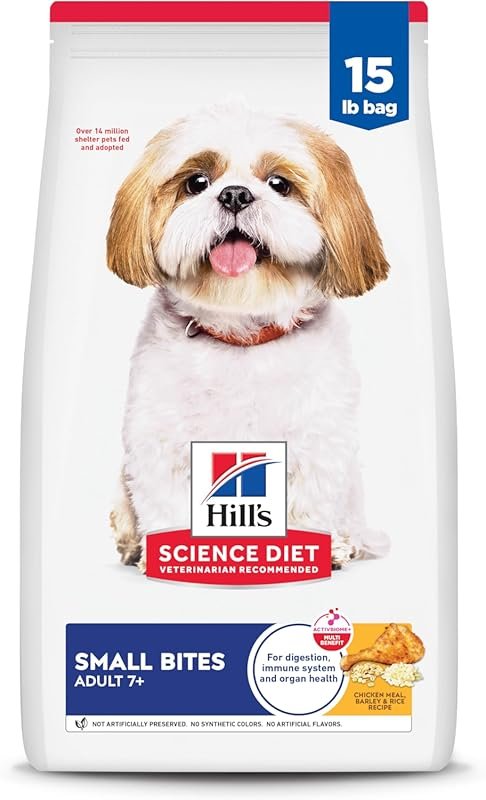 Hill's Science Diet Adult 7+, Senior Adult 7+ Premium Nutrition, Small Kibble