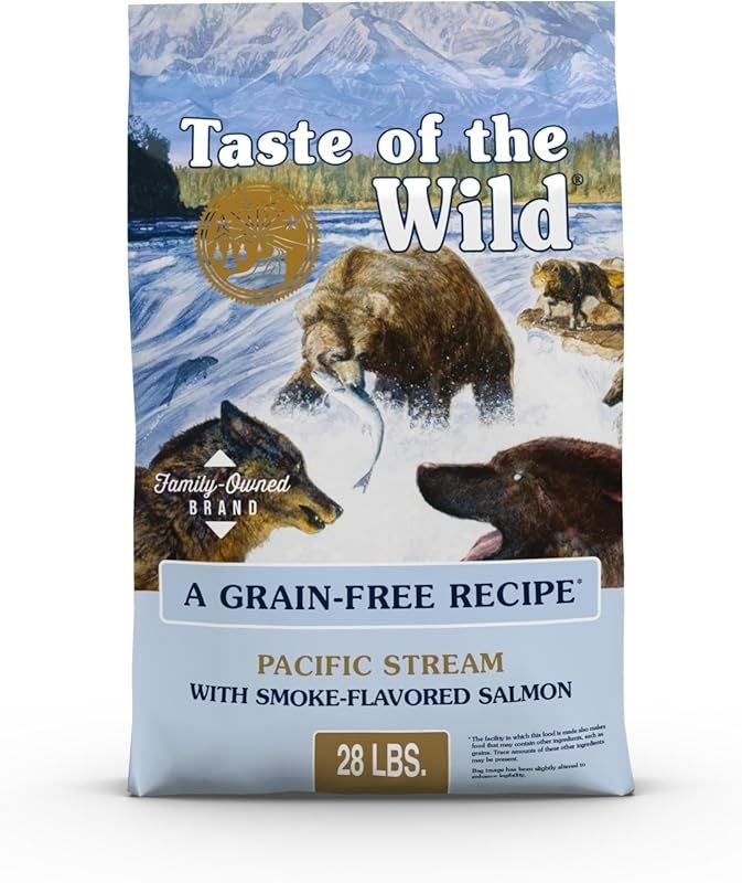Taste of the Wild Pacific Stream Grain-Free Dry Dog Food with Smoked S