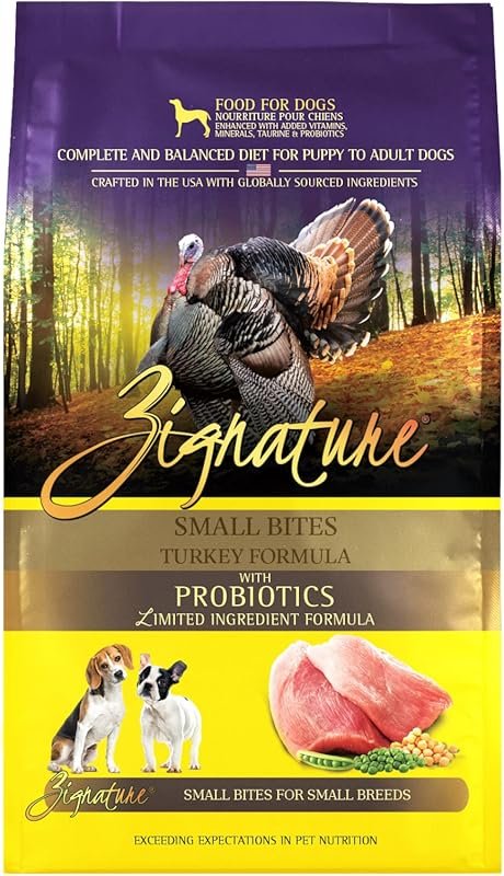 Zignature Turkey Limited Ingredient Formula Small Bites Dry Dog Food 12.5lb