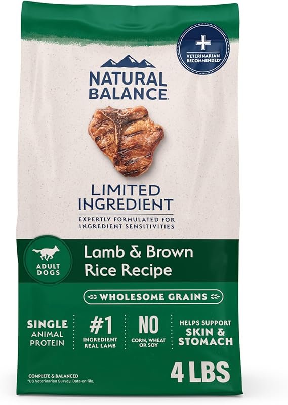 Natural Balance Limited Ingredient Lamb & Brown Rice Dry Dog Food with