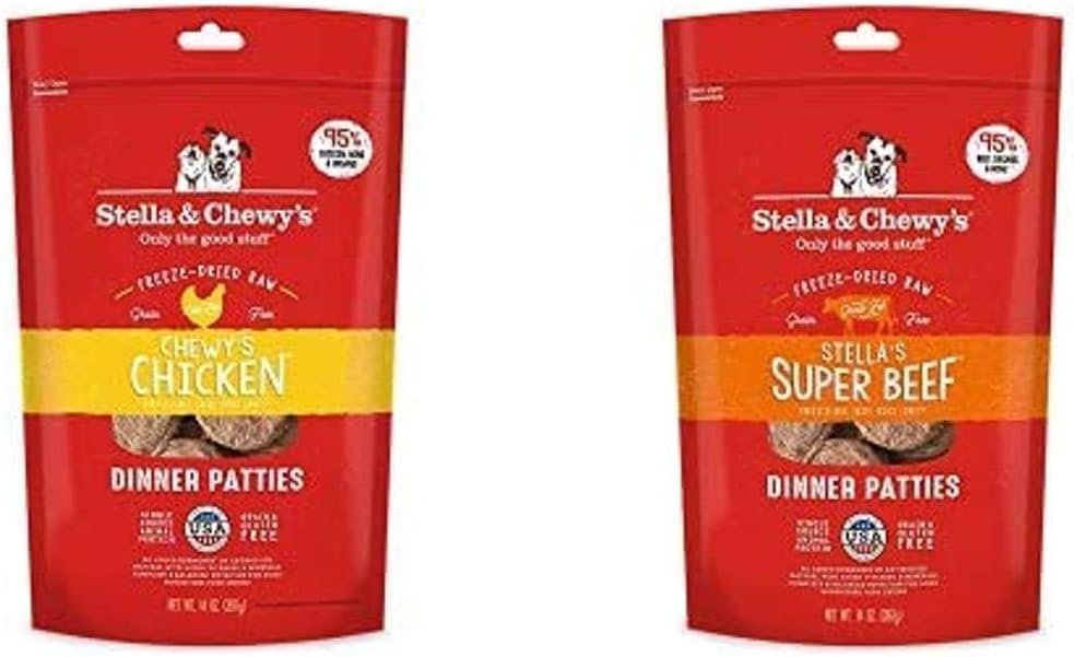 Stella and Chewy Freeze-Dried Raw Chicken and Beef Dinner Patties 14 o