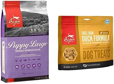 Orijen Puppy Large Breed Dry Dog Food, Grain Free, High Protein with F