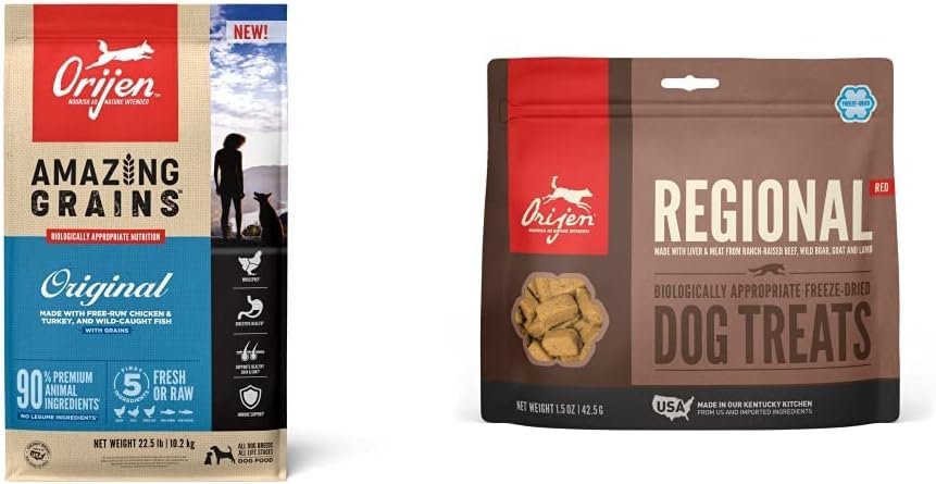 ORIJEN® Dry Dog Food, High Protein, Amazing Grains Original 22.5LB Fre