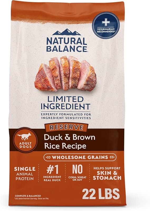 Natural Balance Limited Ingredient Dry Dog Food with Healthy Grains, D
