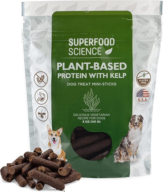 Hypoallergenic Plant-Based Dog Treats with Sweet Potato, Kelp, and Coc
