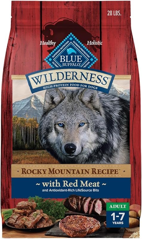 Blue Buffalo Wilderness Rocky Mountain Recipe High-Protein Dry Dog Foo