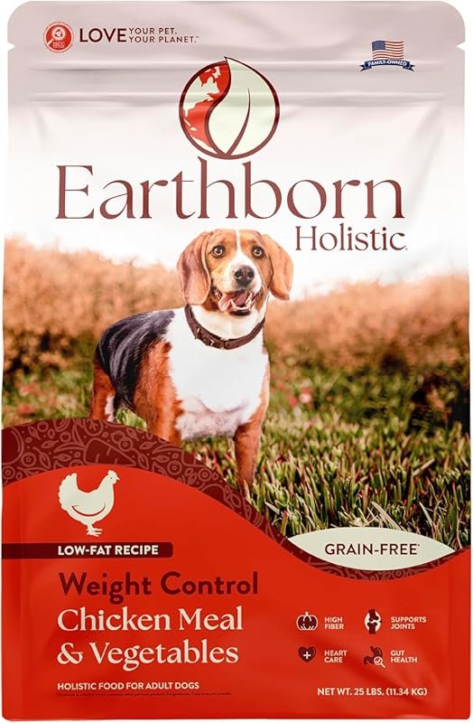 Earthborn Holistic Weight Control Chicken Meal and Vegetables Grain-Fr