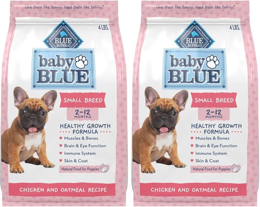 Blue Buffalo Puppy Small Breed Dry Dog Food with Chicken and Oatmeal,