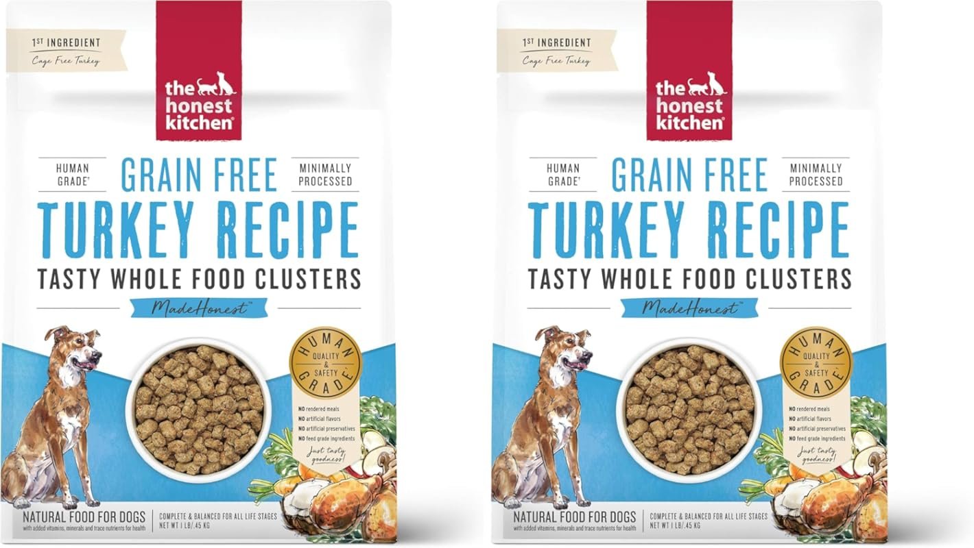 The Honest Kitchen Grain-Free Turkey Dry Dog Food, 1 lb Trial Pouch, P